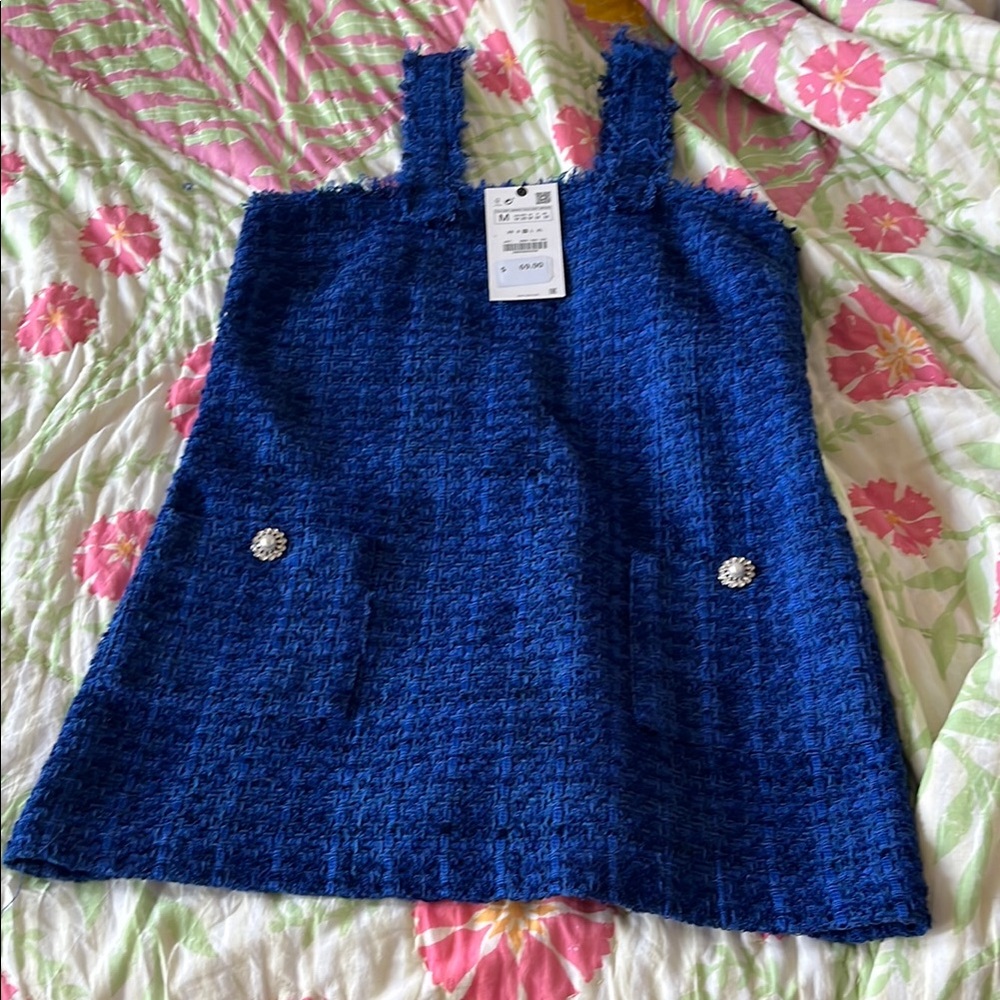 Zara Blue Mini Dress